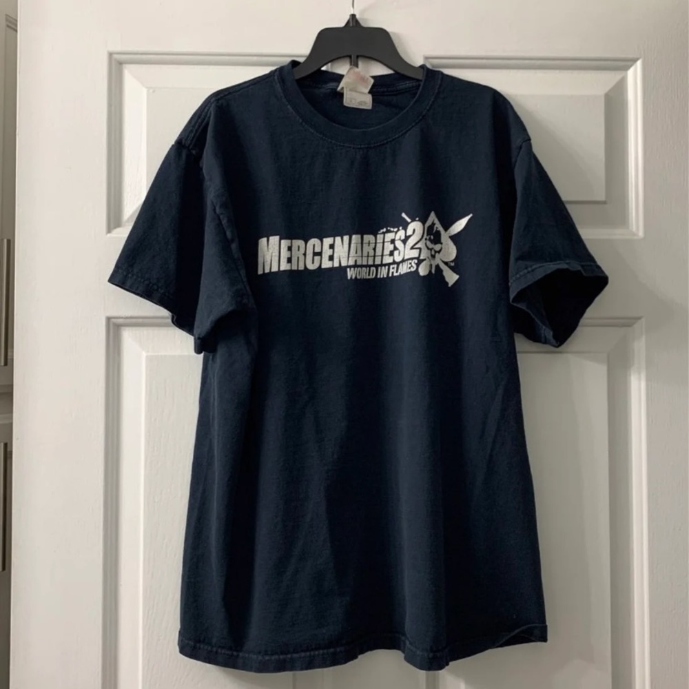 Mens large mercenaries 2 gamestop promo shirt